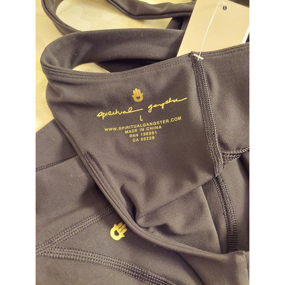 Spiritual Gangster Black Fitted Jumpsuit -Like New - Picture 9 of 14